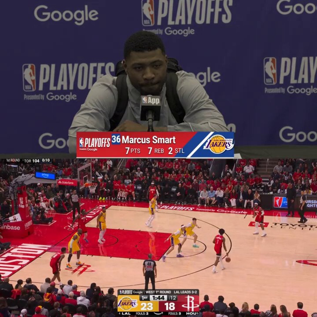 Marcus Smart speaks on his love for taking charges after playing big-time defense in the series win!