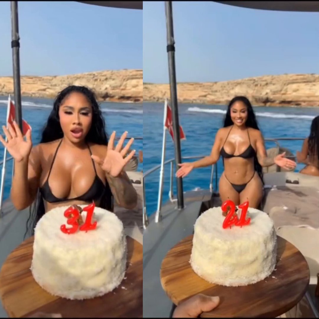 Ari Fletcher Was Not Feeling The Number On Her Birthday Cake