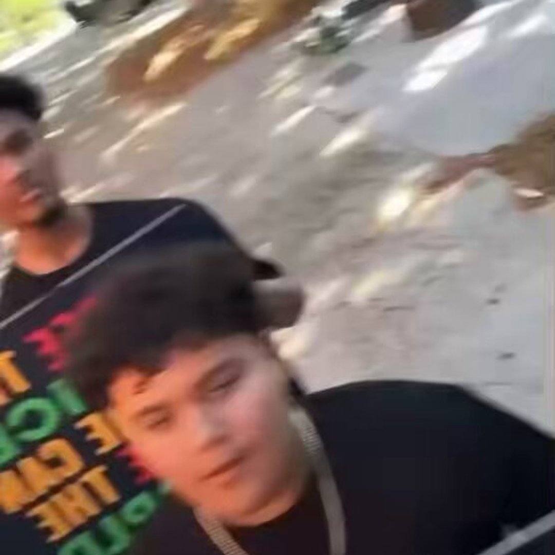 OTF Doodie Lo is outside the Court house to show his support to Lil Durk